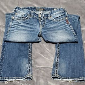 Like new silver jeans